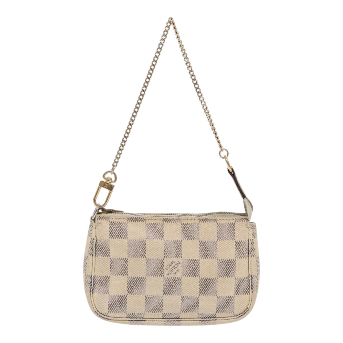 LOUIS VUITTON Damier Azur Mini Pochette Accessoires Pouch N63005 LV Auth bs18734