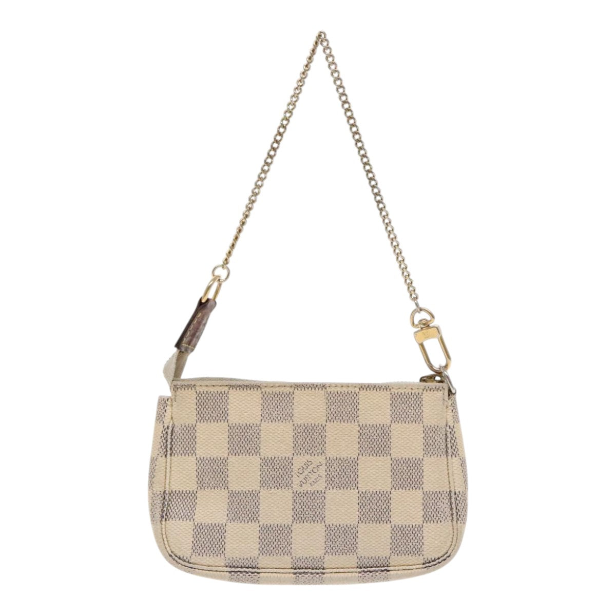 LOUIS VUITTON Damier Azur Mini Pochette Accessoires Pouch N63005 LV Auth bs18734