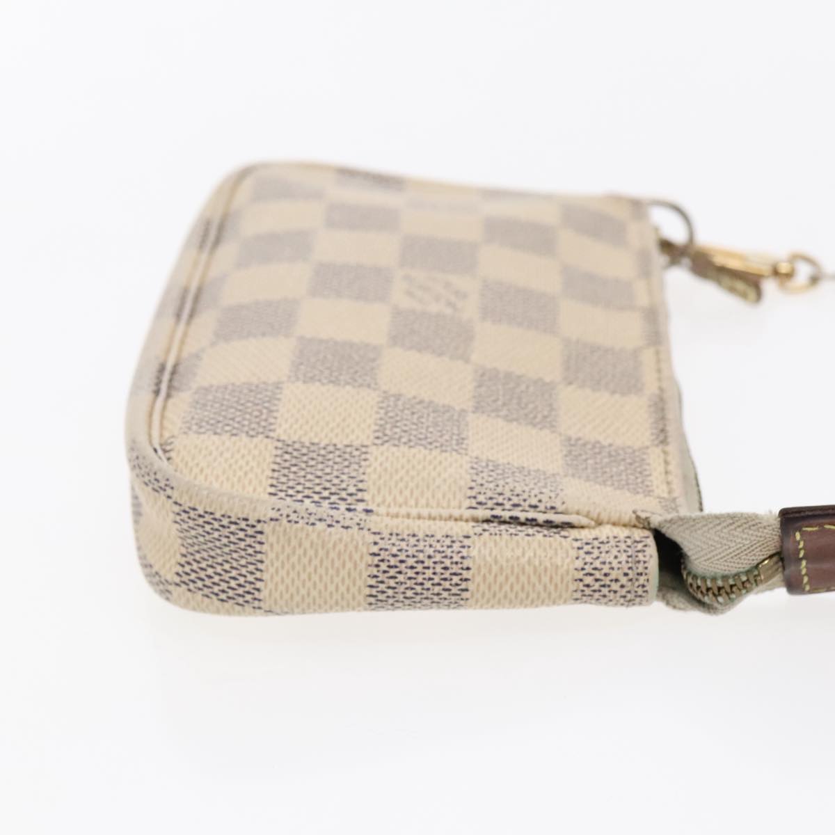 LOUIS VUITTON Damier Azur Mini Pochette Accessoires Pouch N63005 LV Auth bs18734