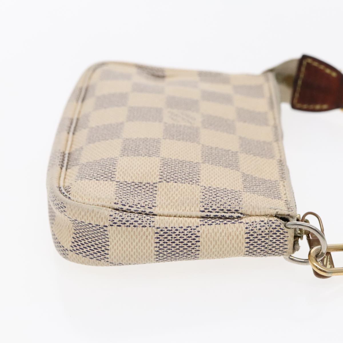 LOUIS VUITTON Damier Azur Mini Pochette Accessoires Pouch N63005 LV Auth bs18734