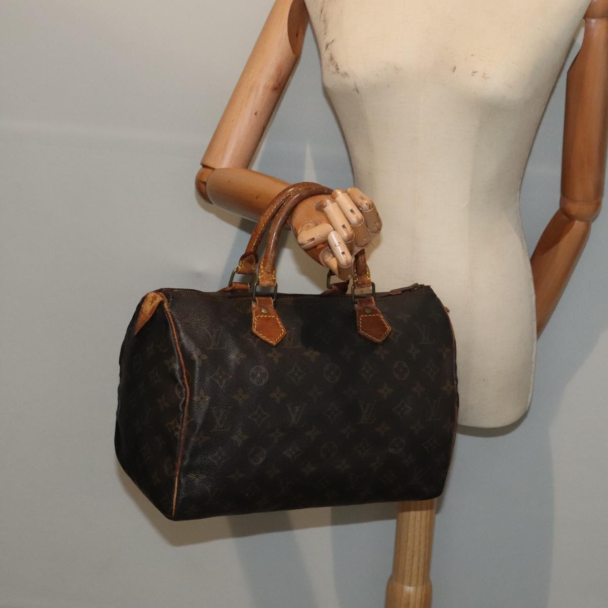 LOUIS VUITTON Monogram Speedy 30 Hand Bag M41526 LV Auth bs18788