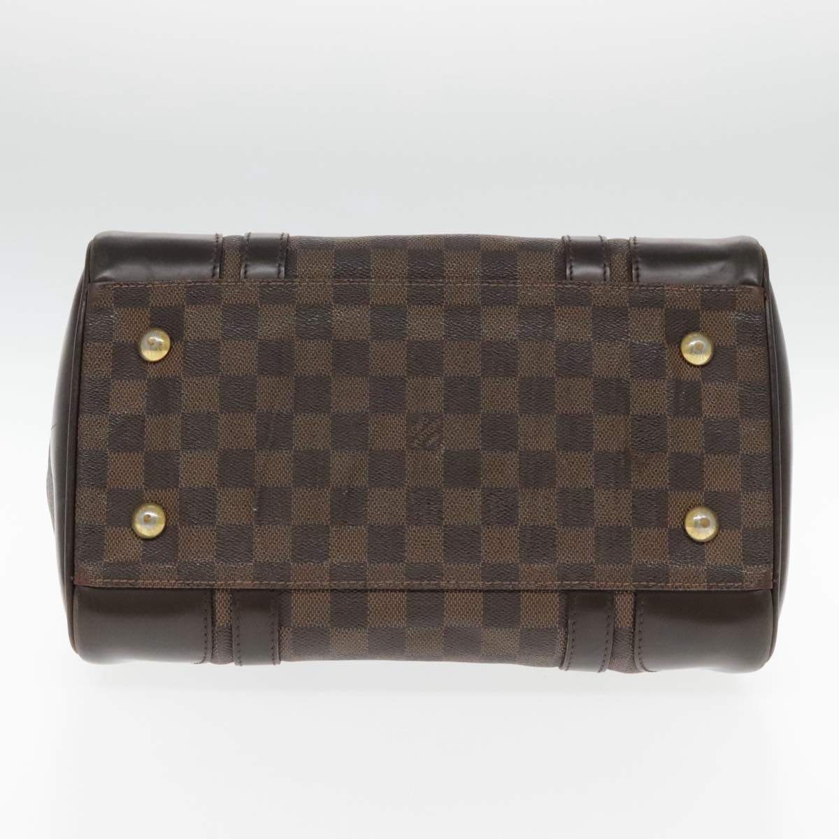 LOUIS VUITTON Damier Ebene Berkeley Hand Bag N52000 LV Auth bs18853