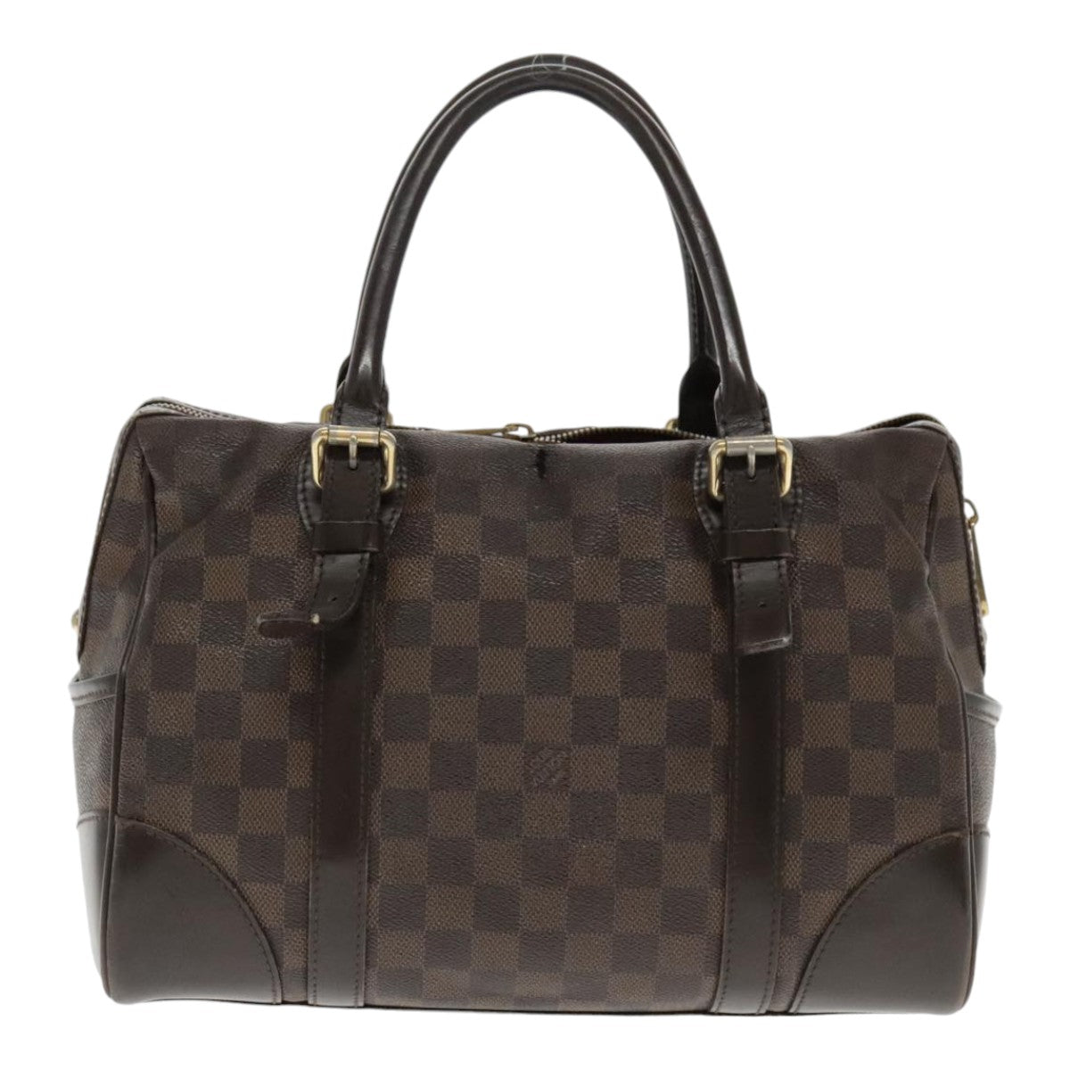 LOUIS VUITTON Damier Ebene Berkeley Hand Bag N52000 LV Auth bs18853