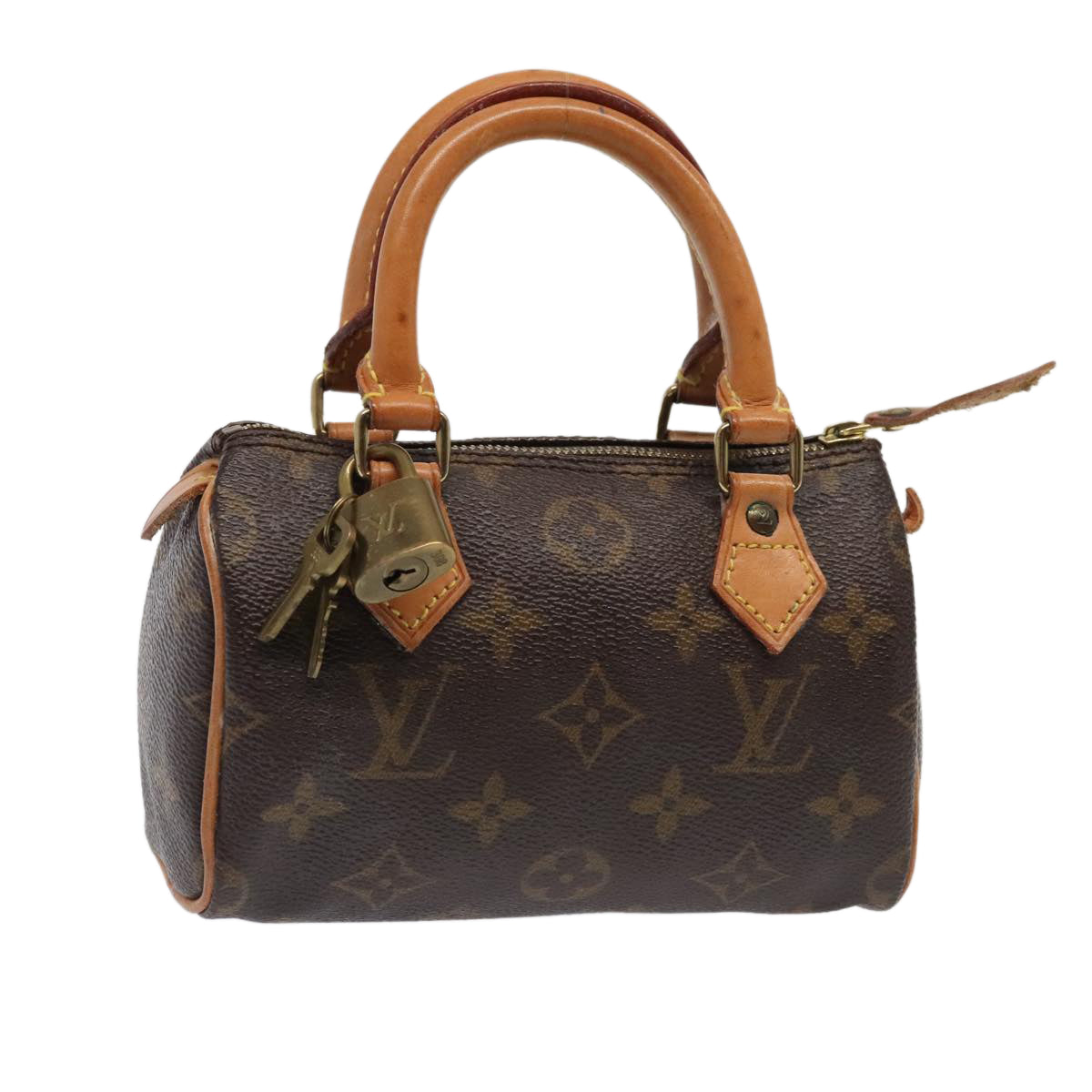 LOUIS VUITTON Monogram Mini Speedy Hand Bag M41534 LV Auth bs18868