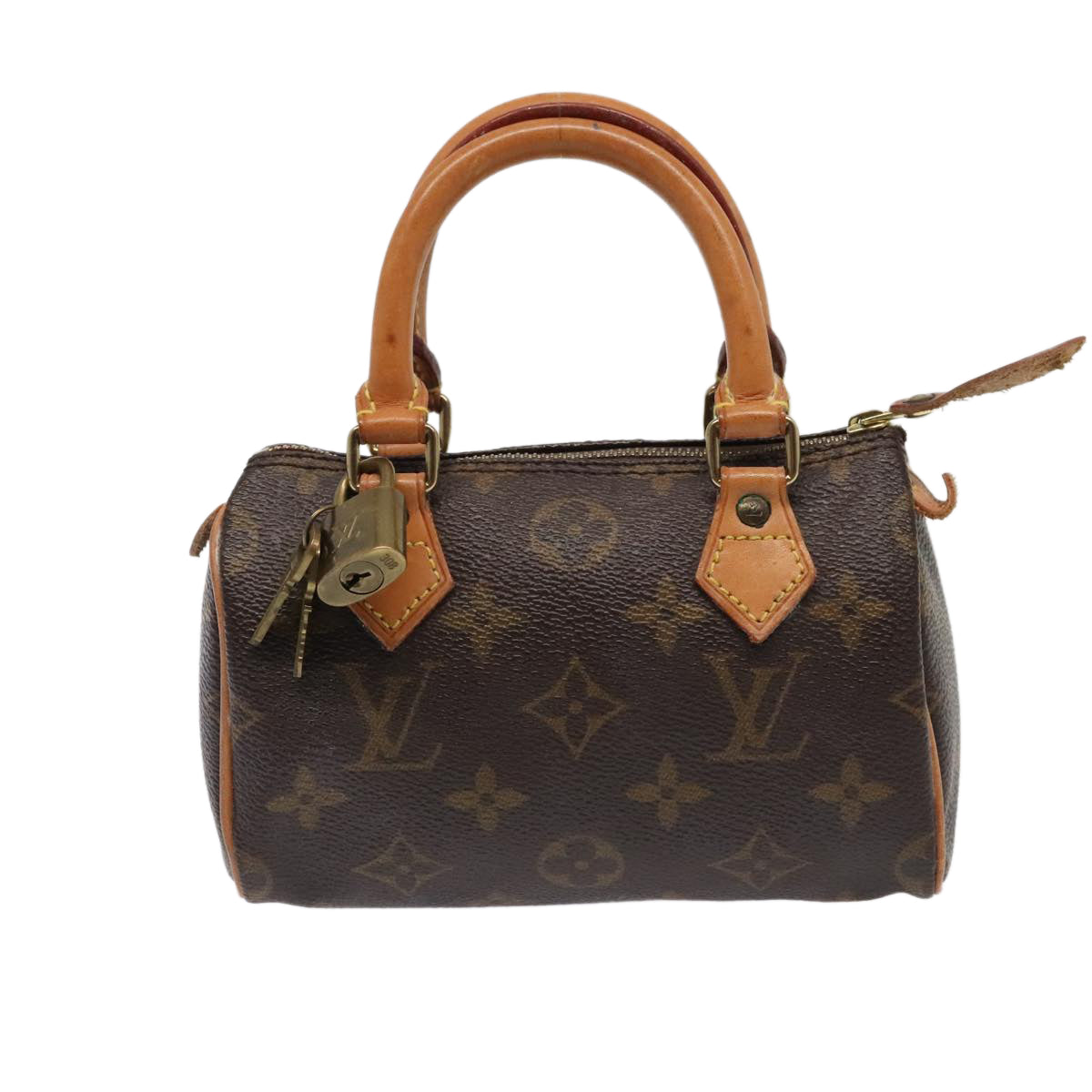 LOUIS VUITTON Monogram Mini Speedy Hand Bag M41534 LV Auth bs18868