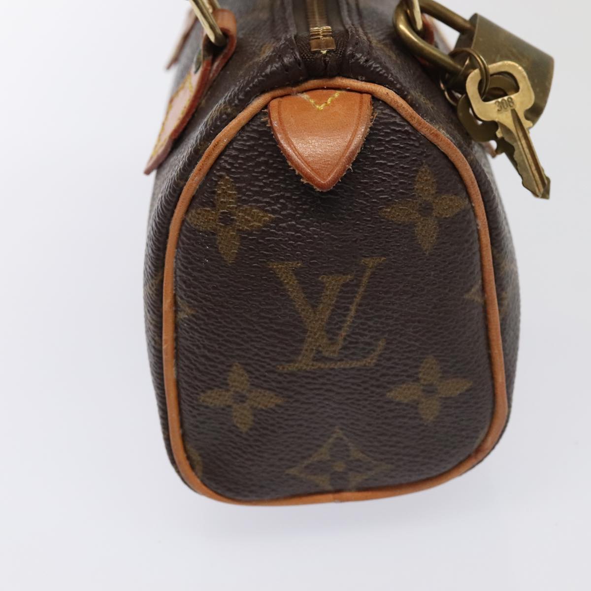 LOUIS VUITTON Monogram Mini Speedy Hand Bag M41534 LV Auth bs18868