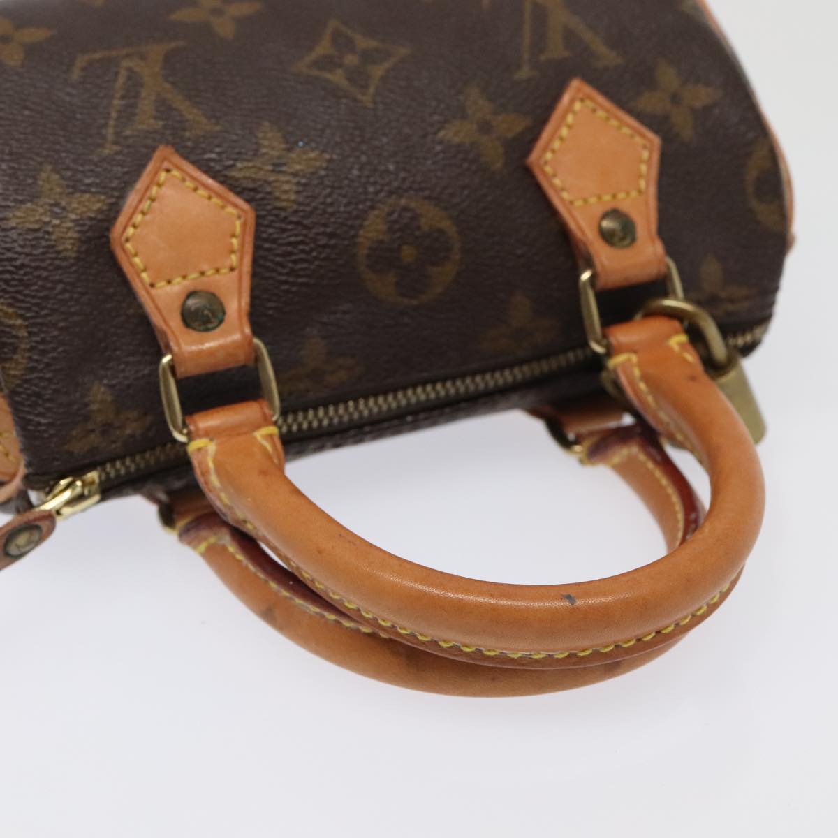 LOUIS VUITTON Monogram Mini Speedy Hand Bag M41534 LV Auth bs18868