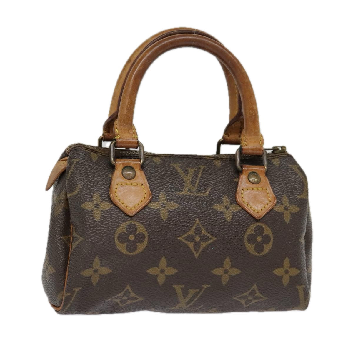 LOUIS VUITTON Monogram Mini Speedy Hand Bag M41534 LV Auth bs18878