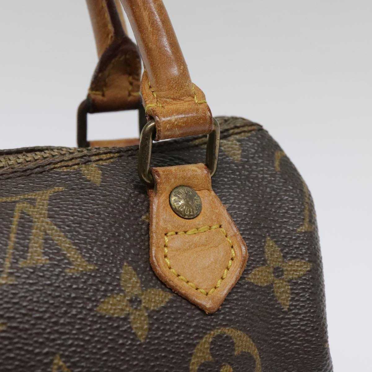 LOUIS VUITTON Monogram Mini Speedy Hand Bag M41534 LV Auth bs18878