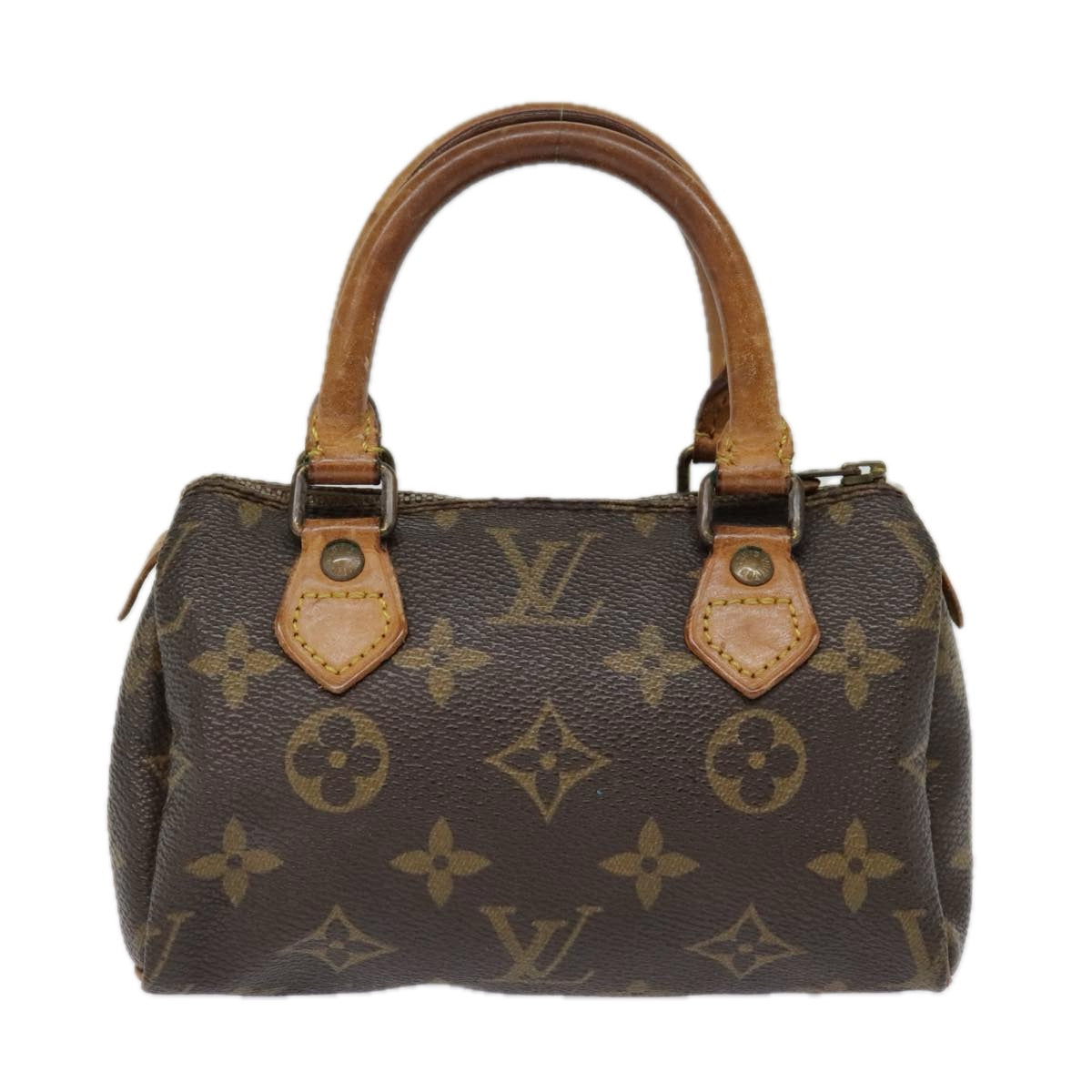 LOUIS VUITTON Monogram Mini Speedy Hand Bag M41534 LV Auth bs18878