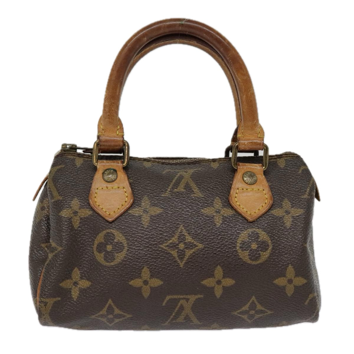 LOUIS VUITTON Monogram Mini Speedy Hand Bag M41534 LV Auth bs18878