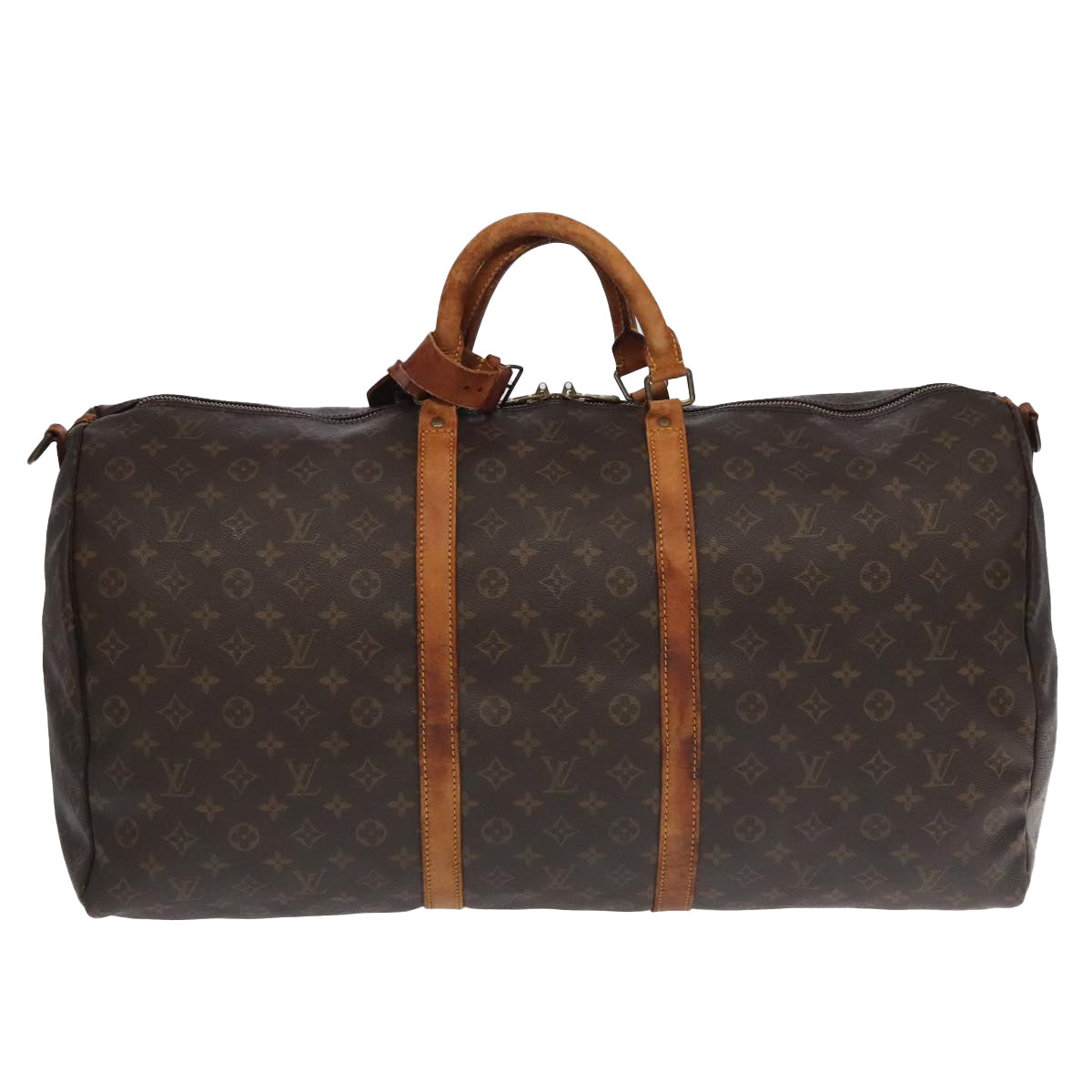 LOUIS VUITTON Monogram Keepall Bandouliere 60 Boston Bag M41412 LV Auth bs18978