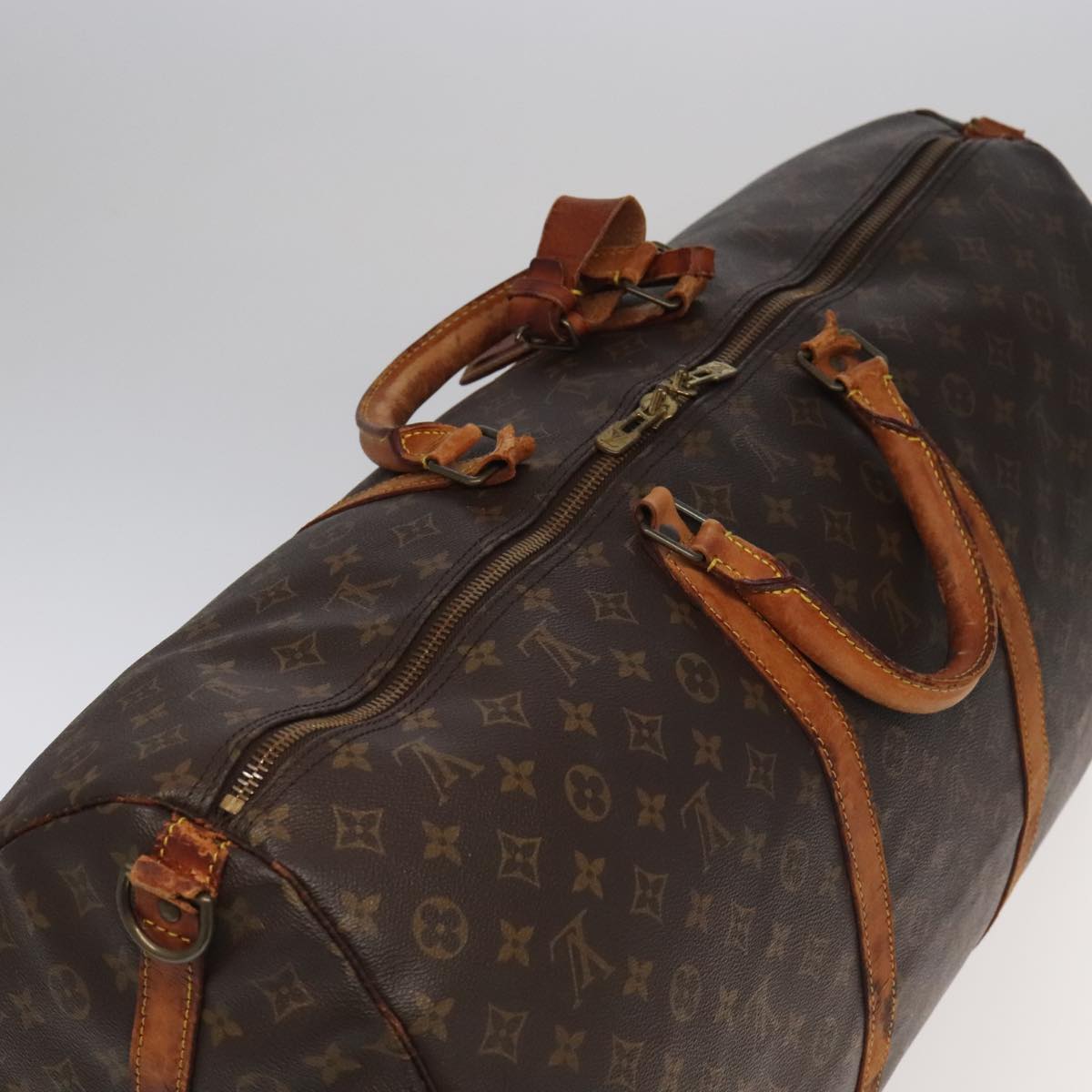 LOUIS VUITTON Monogram Keepall Bandouliere 60 Boston Bag M41412 LV Auth bs18978