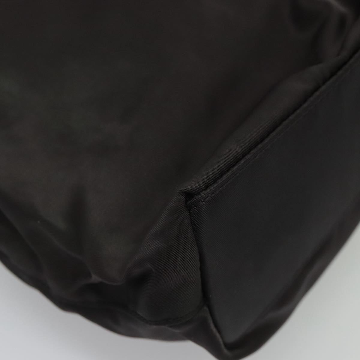 Christian Dior Maris Pearl Hand Bag Nylon Purple Silver Auth bs19032