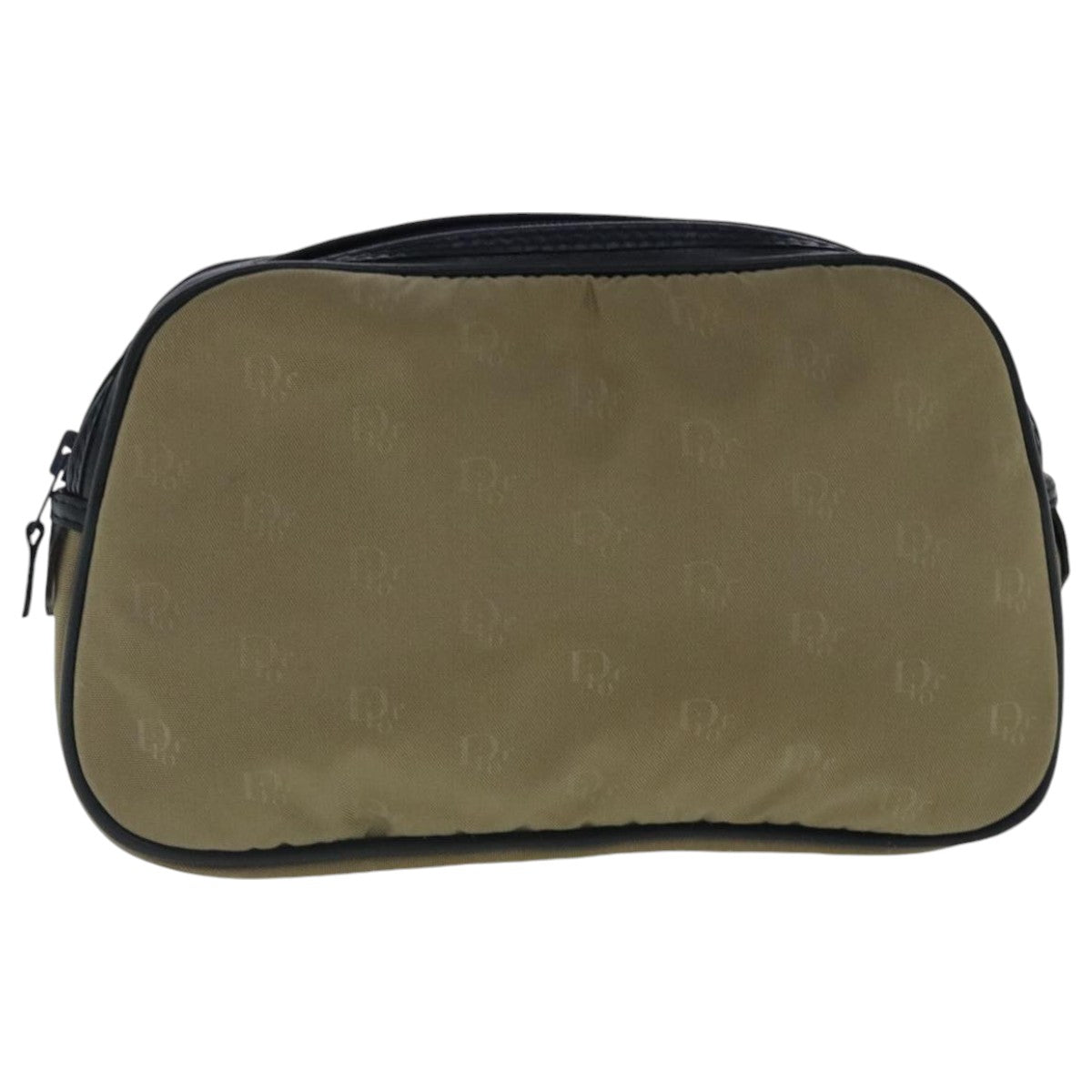 Christian Dior Pouch Nylon Beige Auth bs19033