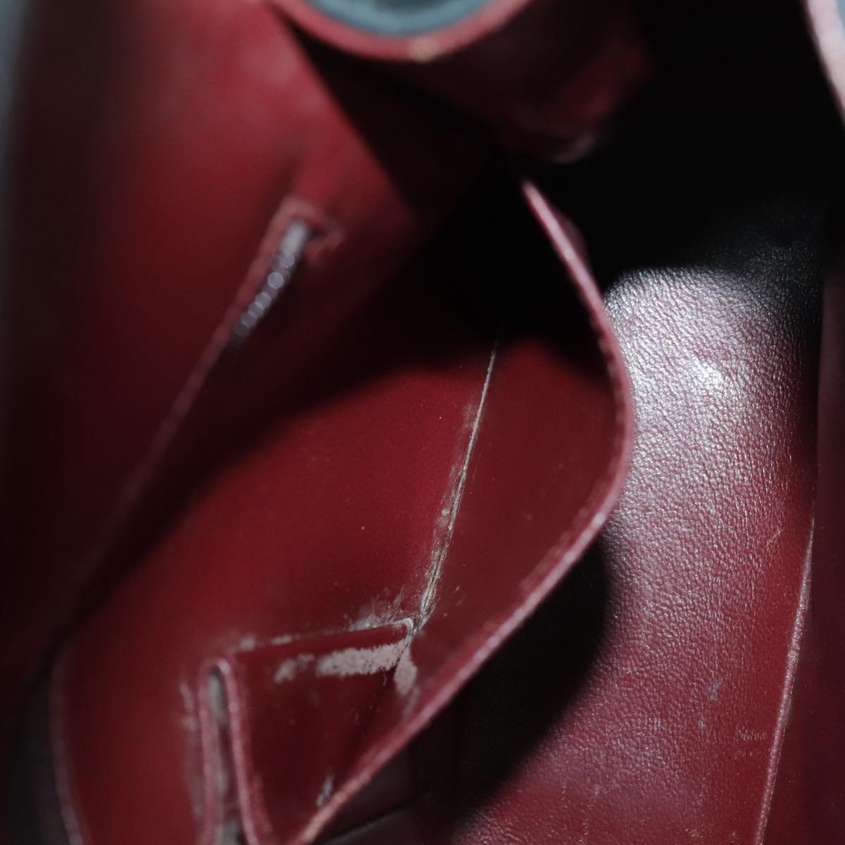 CHANEL Matrasse Chain Shoulder Bag Lamb Skin Black Gold CC Auth bs19047A