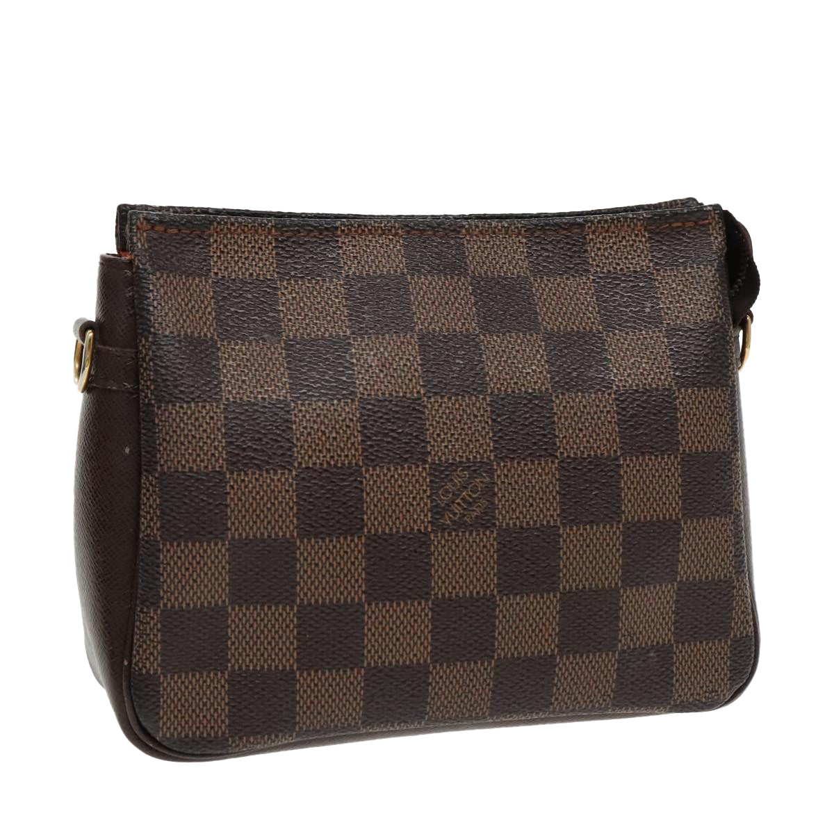 LOUIS VUITTON Damier Ebene Trousse Makeup Pouch N51982 LV Auth bs19123