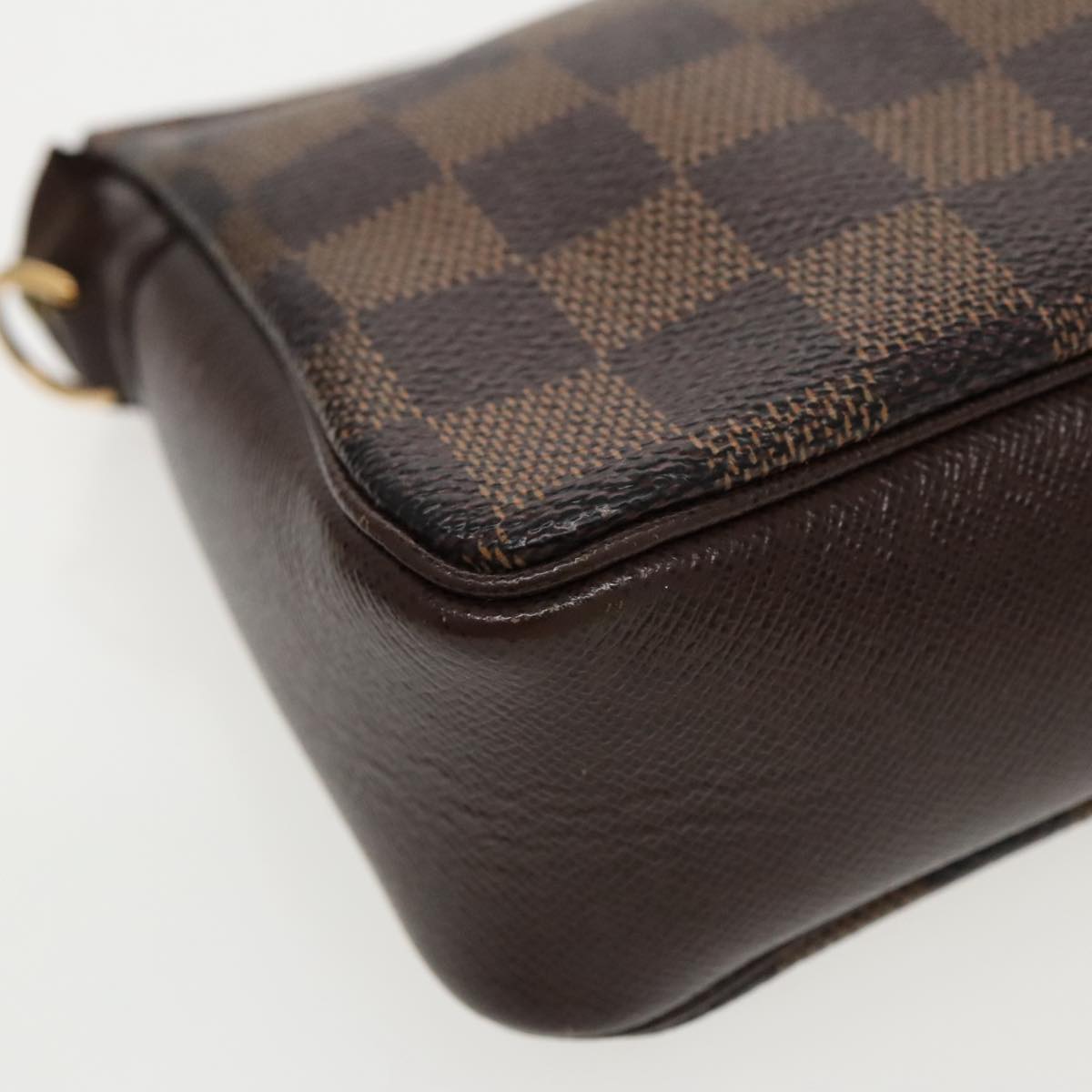 LOUIS VUITTON Damier Ebene Trousse Makeup Pouch N51982 LV Auth bs19123