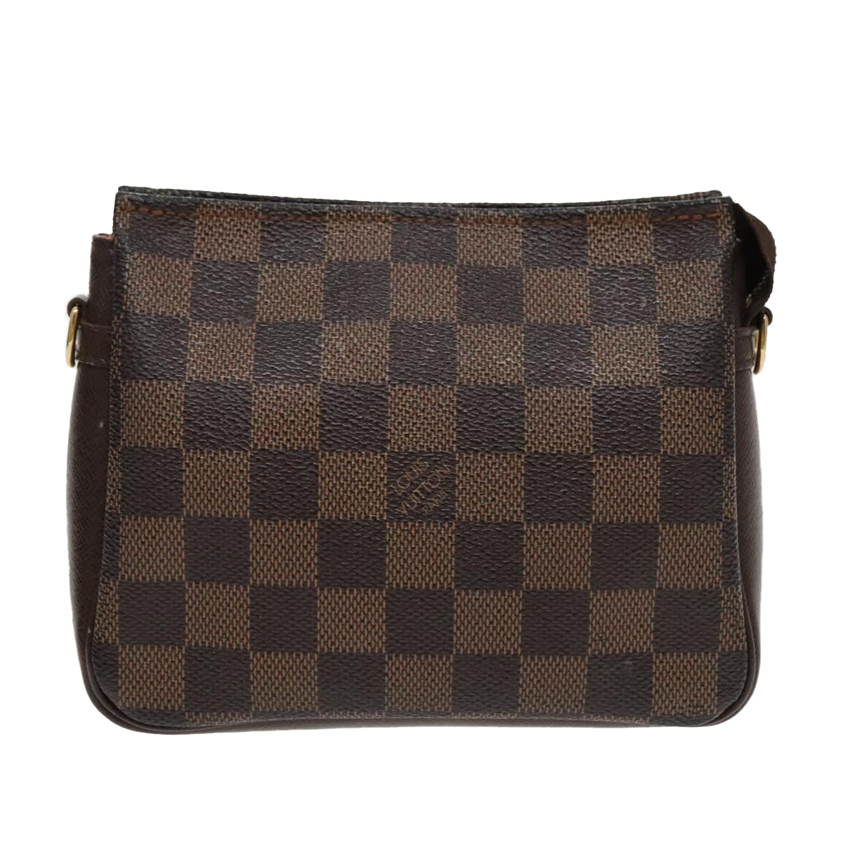 LOUIS VUITTON Damier Ebene Trousse Makeup Pouch N51982 LV Auth bs19123