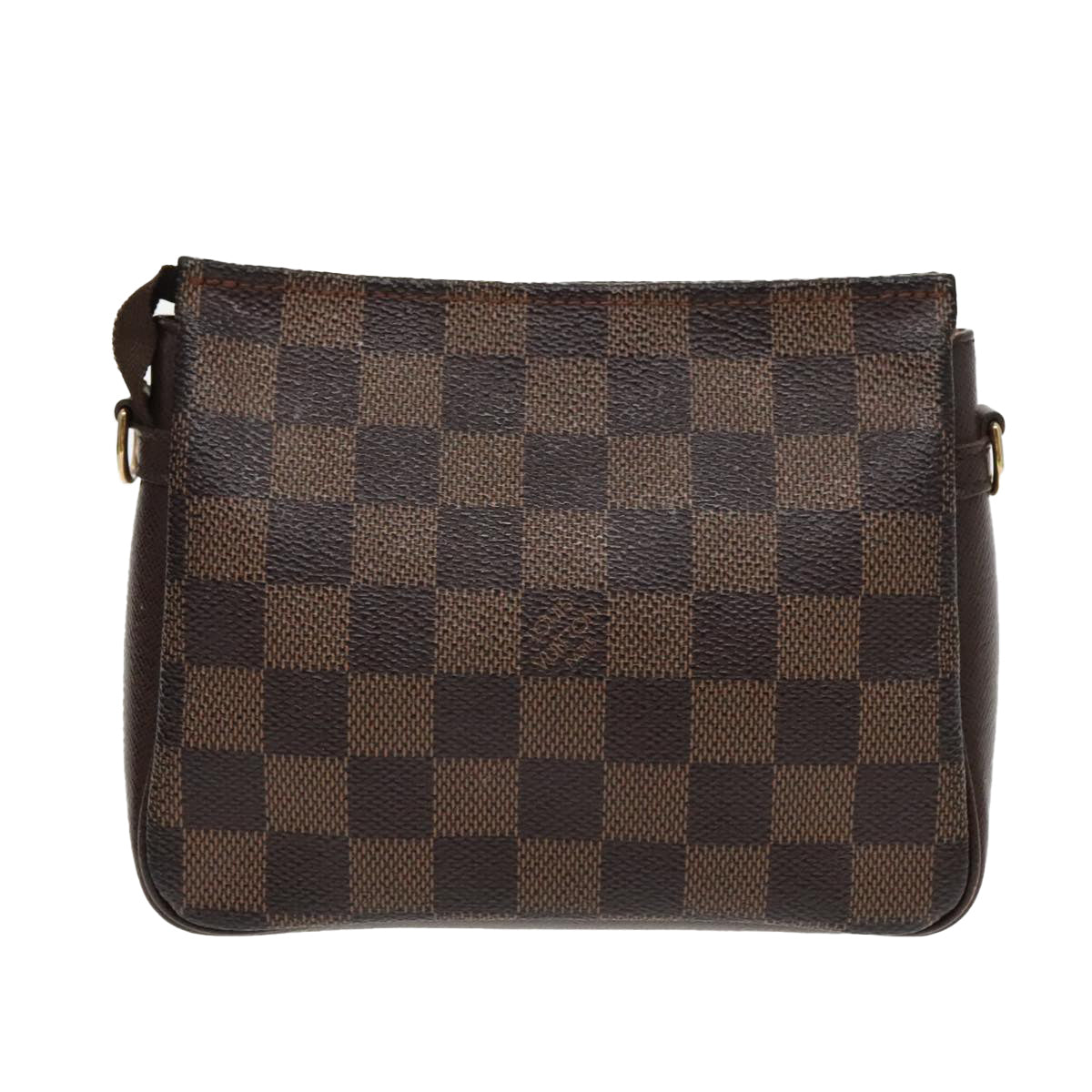 LOUIS VUITTON Damier Ebene Trousse Makeup Pouch N51982 LV Auth bs19123