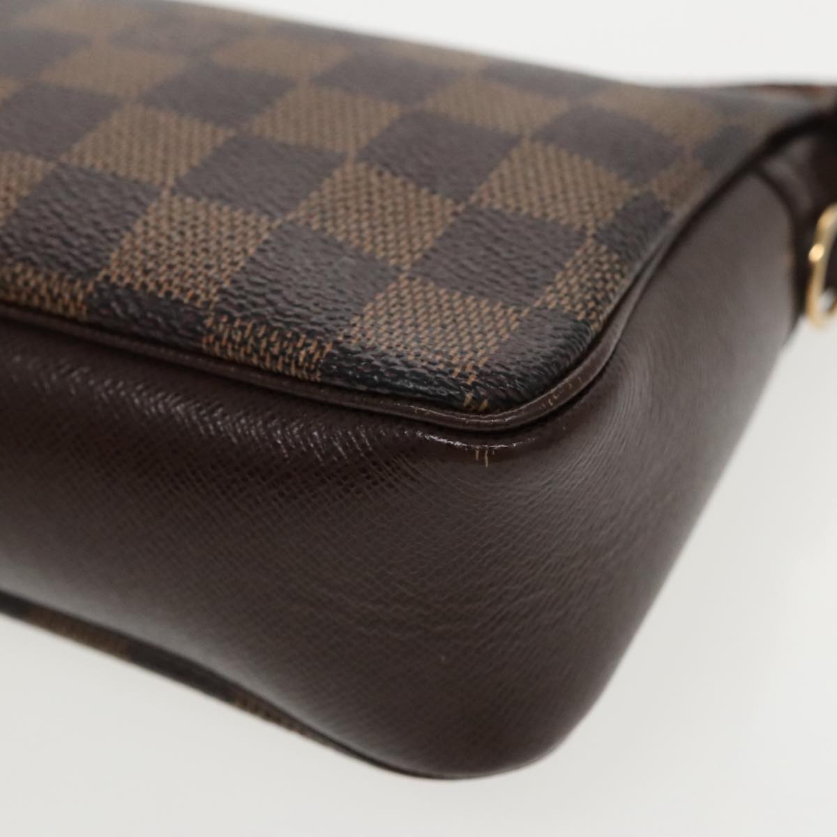 LOUIS VUITTON Damier Ebene Trousse Makeup Pouch N51982 LV Auth bs19123