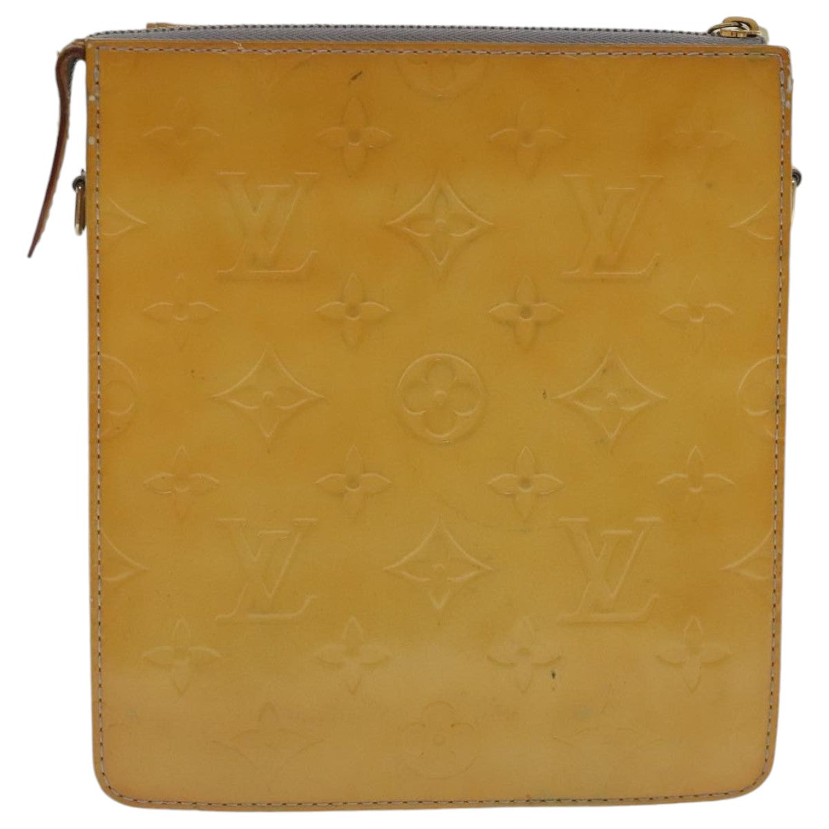 LOUIS VUITTON Monogram Vernis Motto Accessory Pouch Gris M91030 LV Auth bs19141