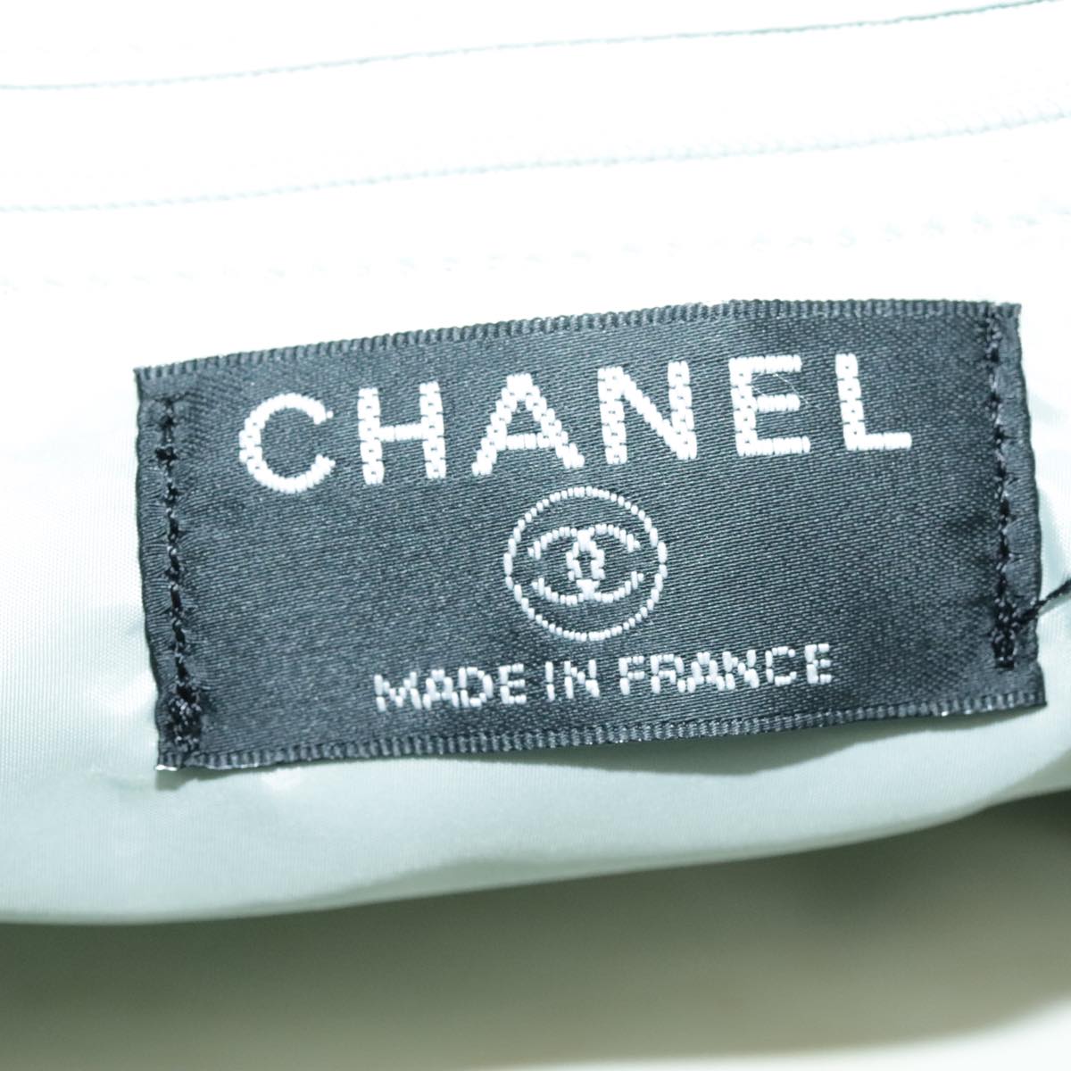 CHANEL Sports Line Backpack Nylon White Gray CC Auth bs19164