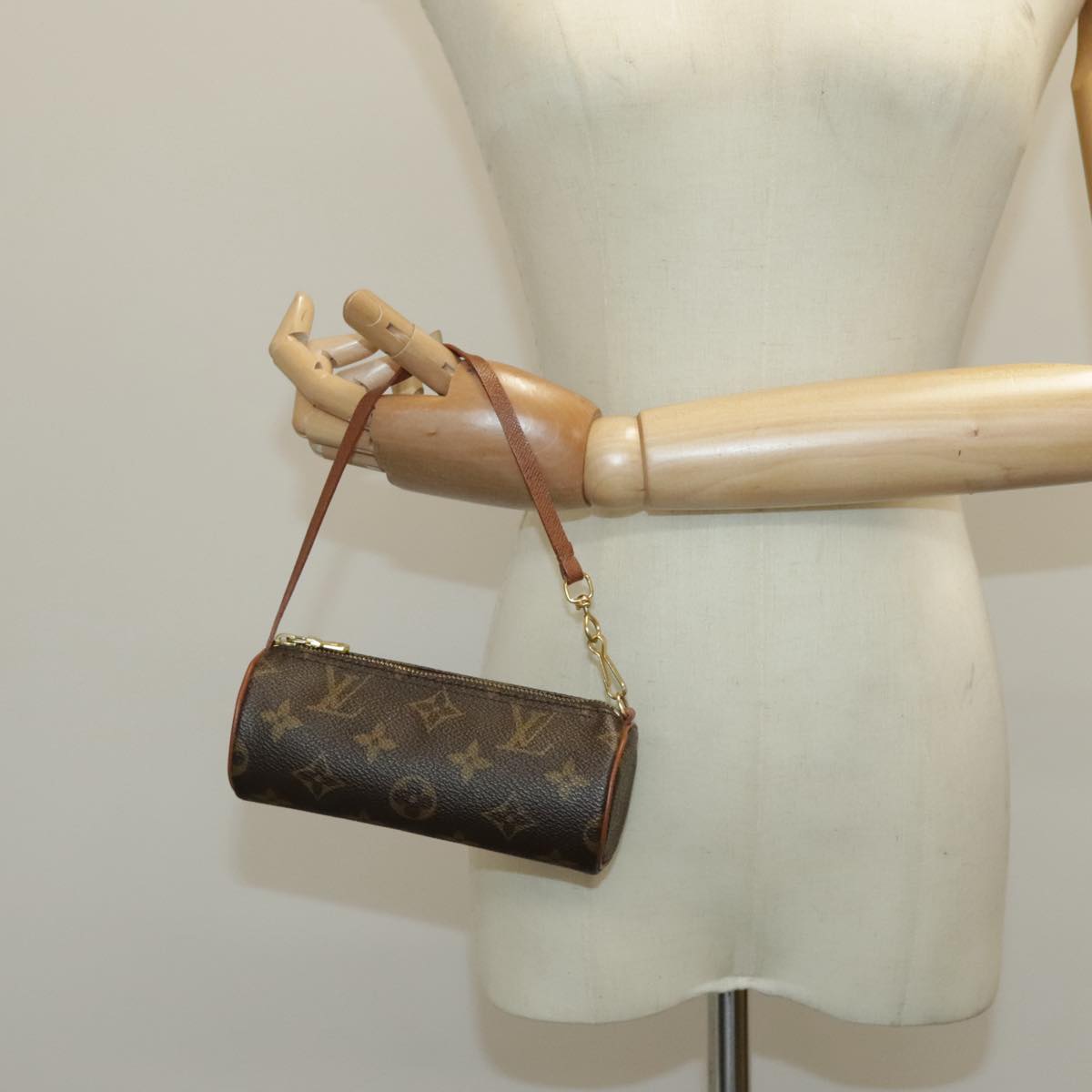 LOUIS VUITTON Monogram Papillon Pouch LV Auth bs19173