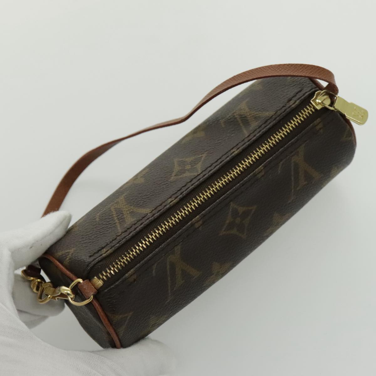 LOUIS VUITTON Monogram Papillon Pouch LV Auth bs19173