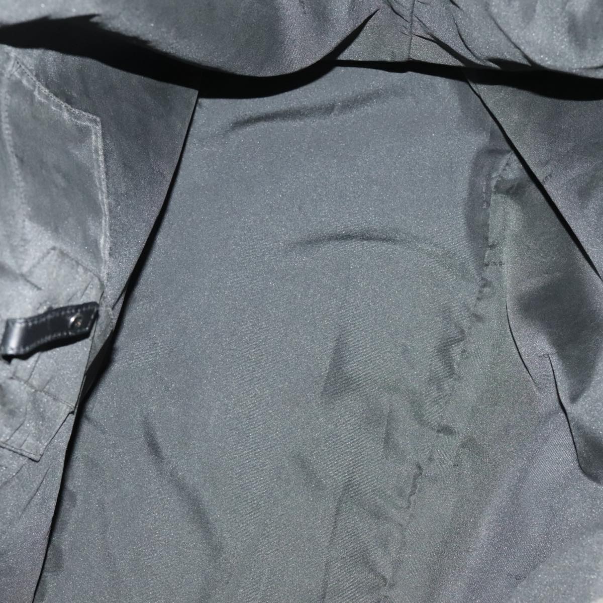 FENDI Zucchino Canvas Boston Bag Dark Brown Black Silver Auth bs19297