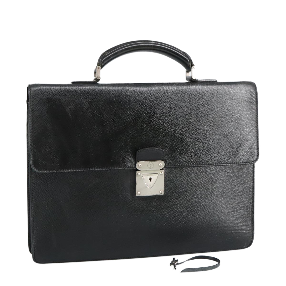 LOUIS VUITTON Taiga Laguito Business Bag Ardoise M31092 LV Auth bs19355