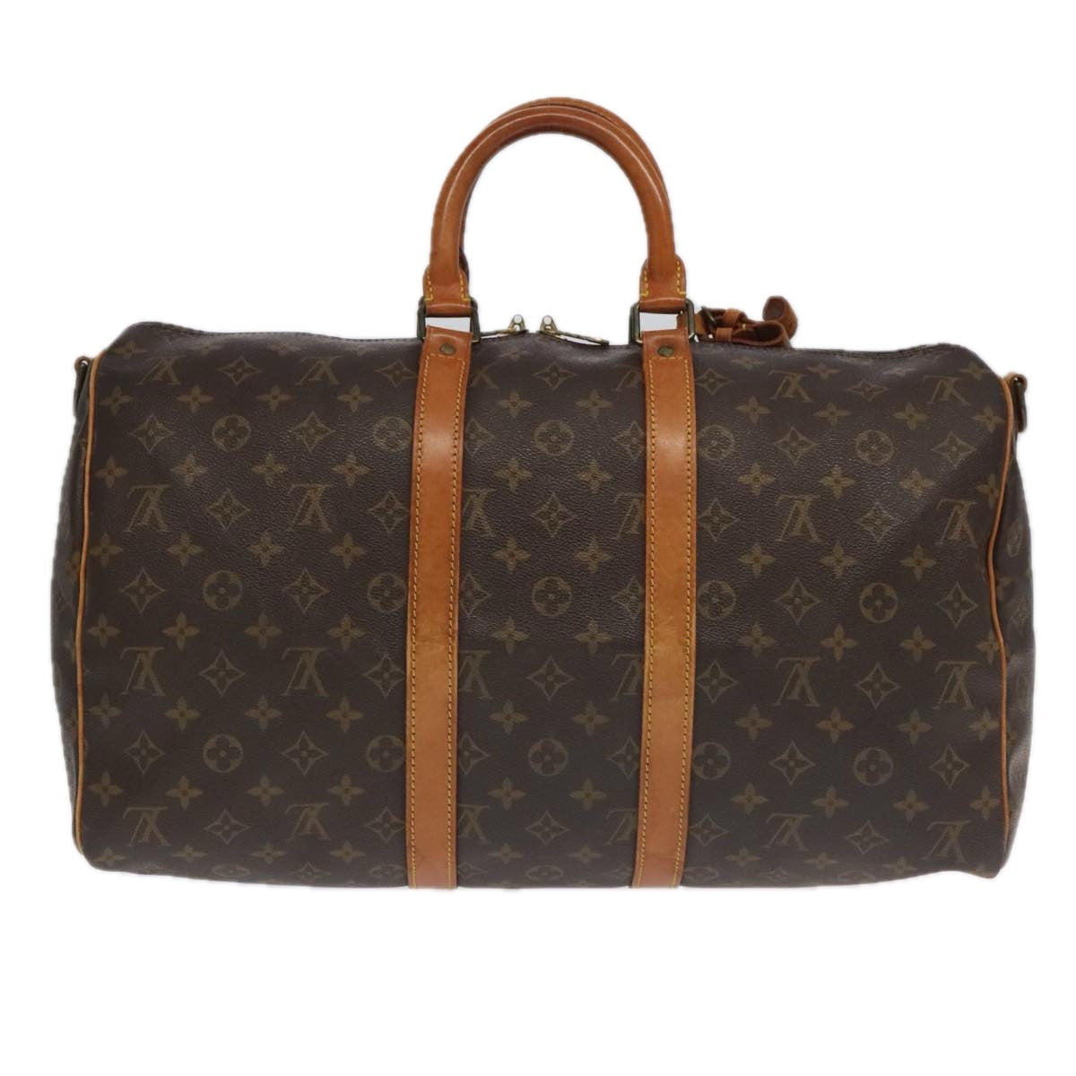 LOUIS VUITTON Monogram Keepall Bandouliere 45 Boston Bag M41418 LV Auth bs19384