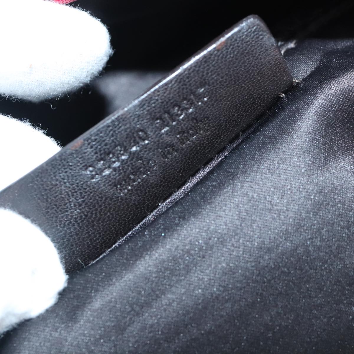 SAINT LAURENT Shoulder Bag Leather Red Silver 228340 Auth bs19417