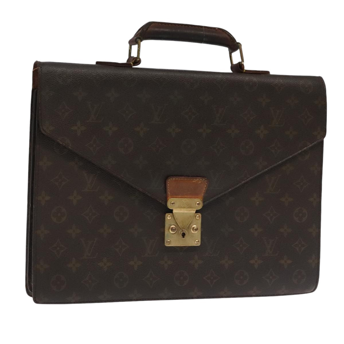 LOUIS VUITTON Monogram Serviette Conseiller Briefcase M53331 LV Auth bs19548