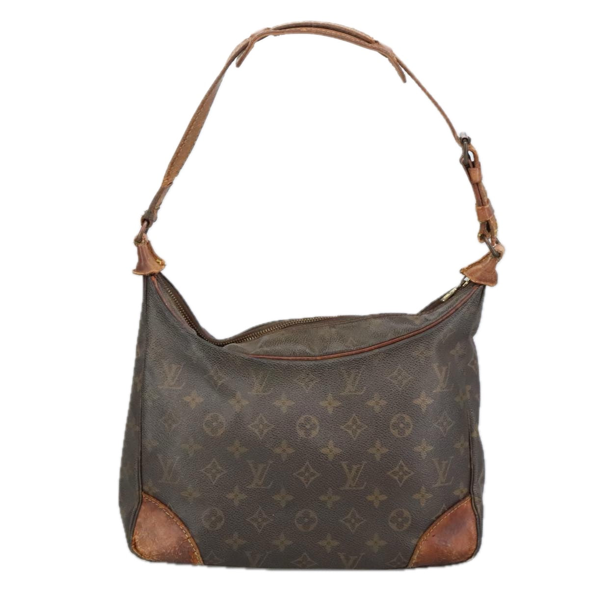 LOUIS VUITTON Monogram Boulogne 30 Shoulder Bag M51265 LV Auth bs19550