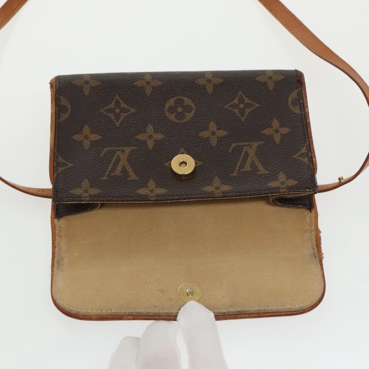 LOUIS VUITTON Monogram Pochette Florentine Waist bag M51855 LV Auth bs19555