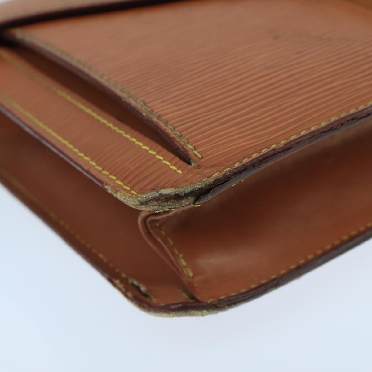 LOUIS VUITTON Epi Serie Dragonne Hand Bag Brown M52618 LV Auth bs19560