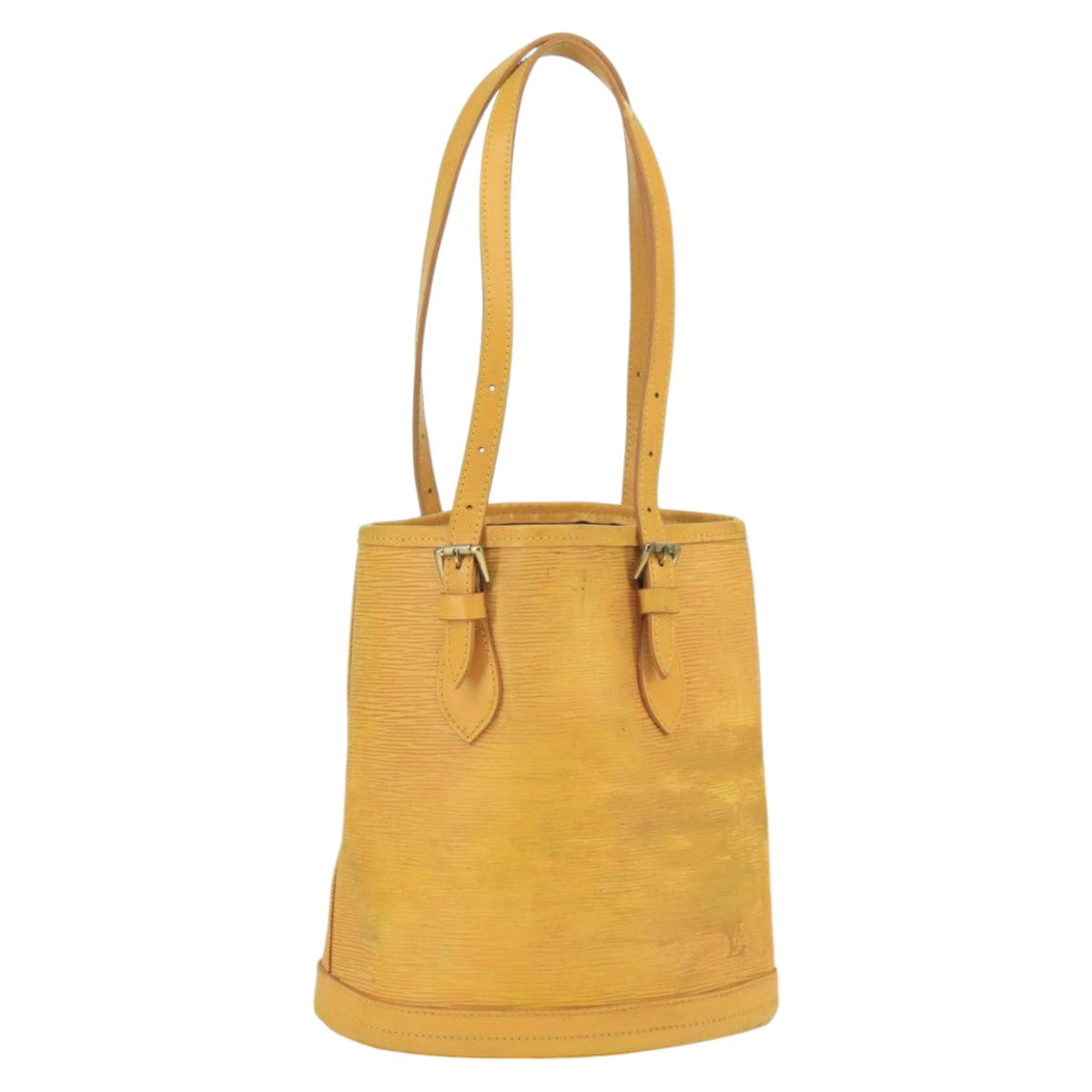 LOUIS VUITTON Epi Bucket PM Shoulder Bag SPO Yellow LV Auth bs19641