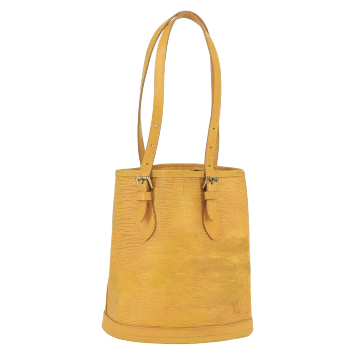 LOUIS VUITTON Epi Bucket PM Shoulder Bag SPO Yellow LV Auth bs19641