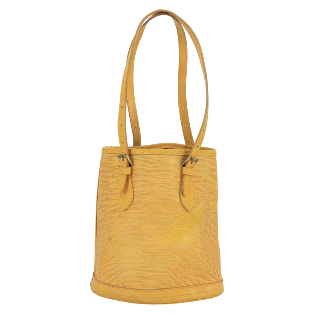 LOUIS VUITTON Epi Bucket PM Shoulder Bag SPO Yellow LV Auth bs19641