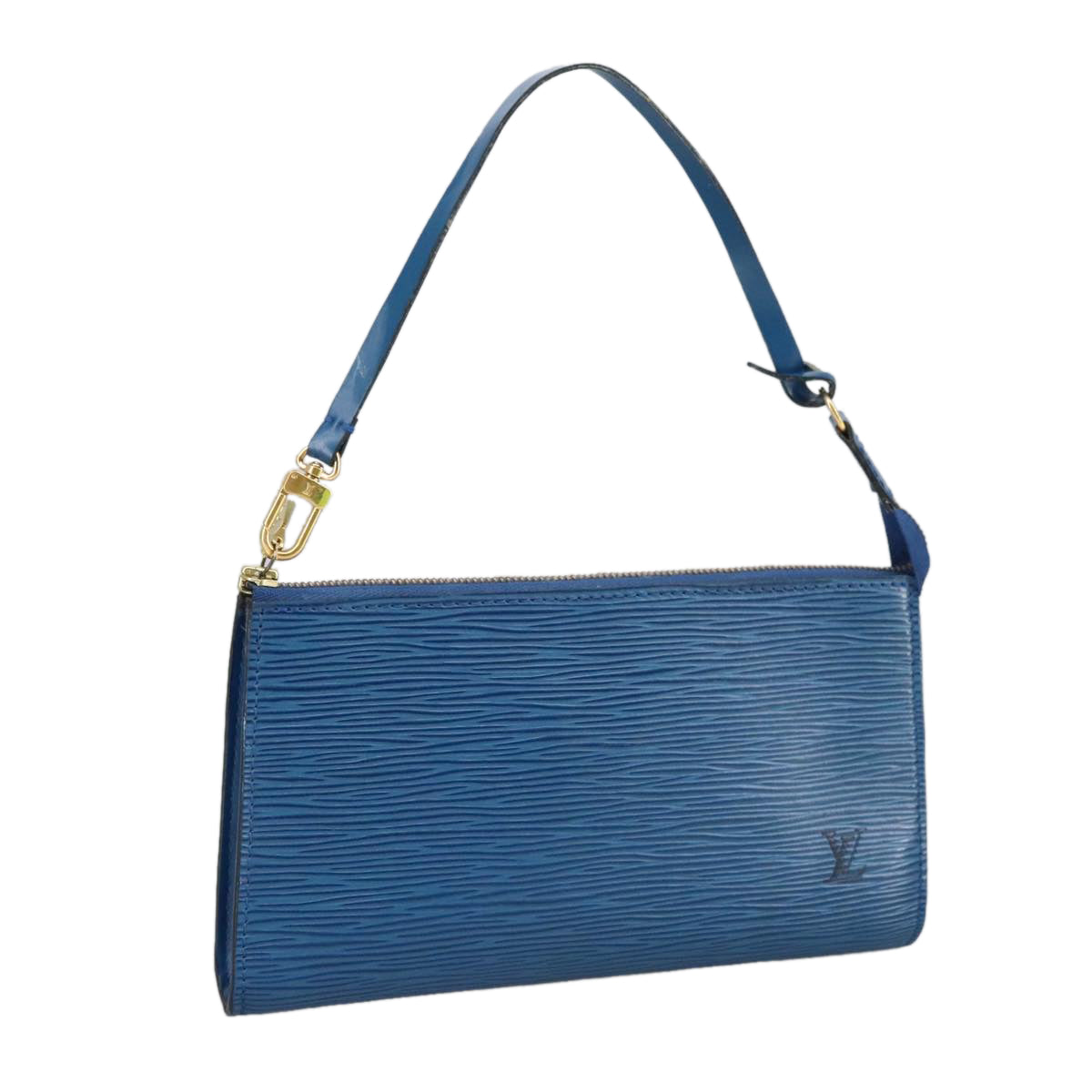 LOUIS VUITTON Epi Pochette Accessoires Pouch Vintage Blue M52985 LV Auth bs19703