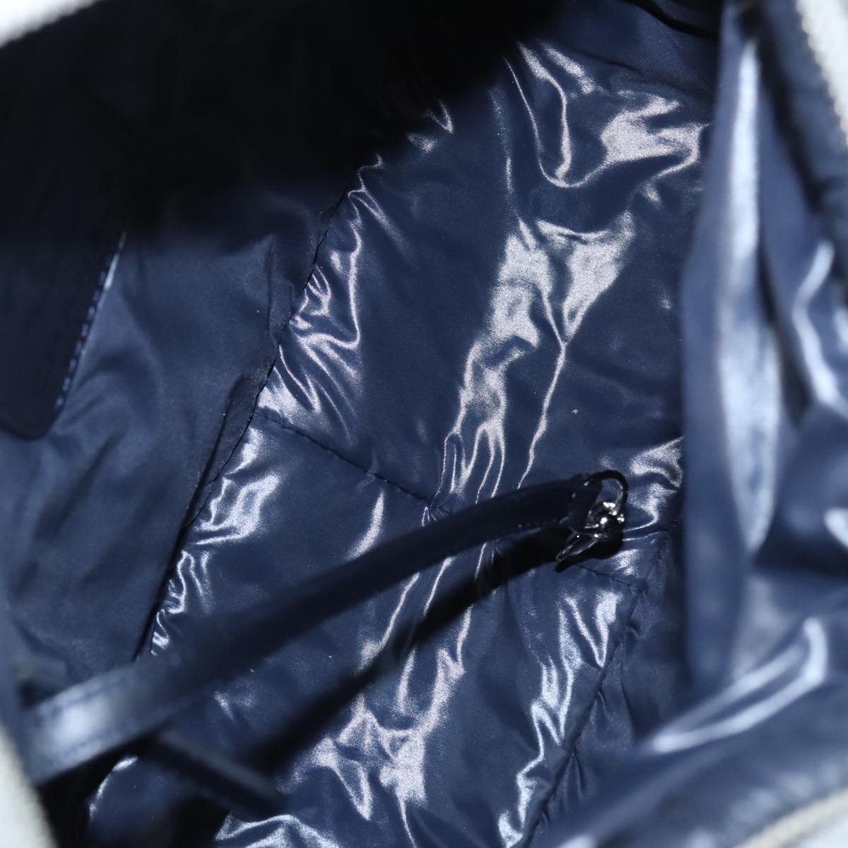 CHANEL Coco Cocoon Shoulder Bag Silver CC Auth bs19808