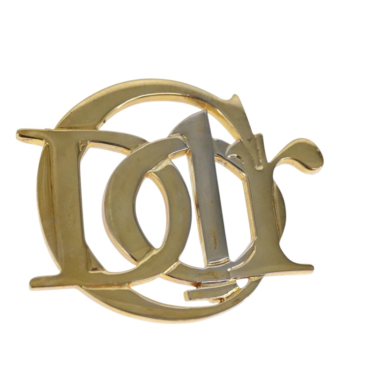 Christian Dior Brooch metal Gold Auth bs19848