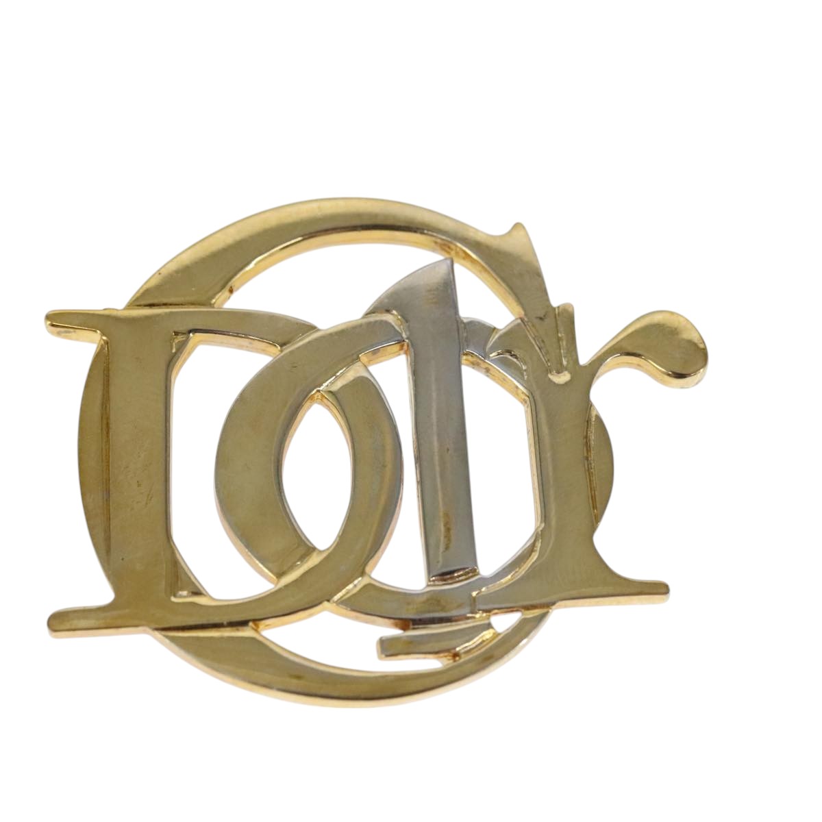 Christian Dior Brooch metal Gold Auth bs19848