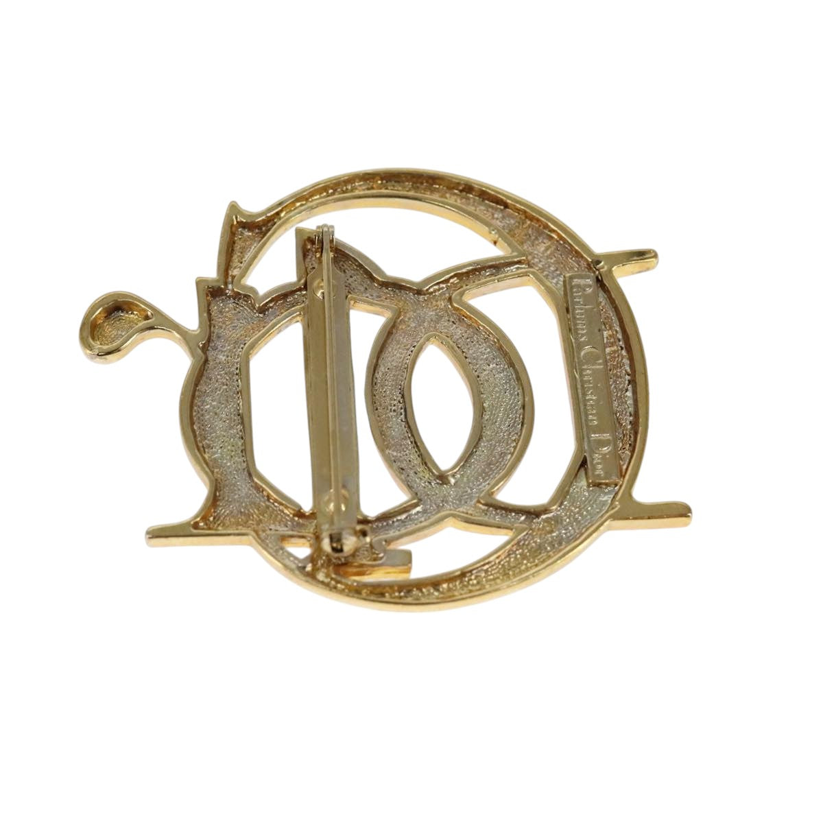 Christian Dior Brooch metal Gold Auth bs19848