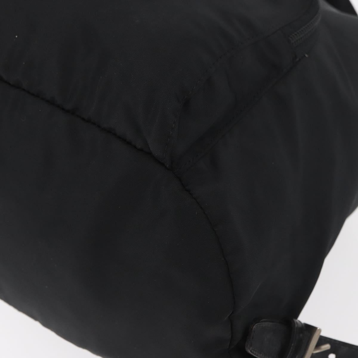 PRADA Backpack Nylon Black Silver Auth bs19849