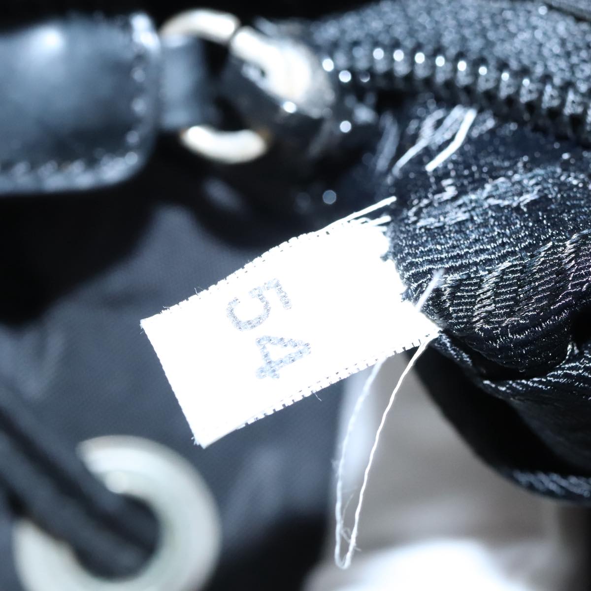 PRADA Backpack Nylon Black Silver Auth bs19849