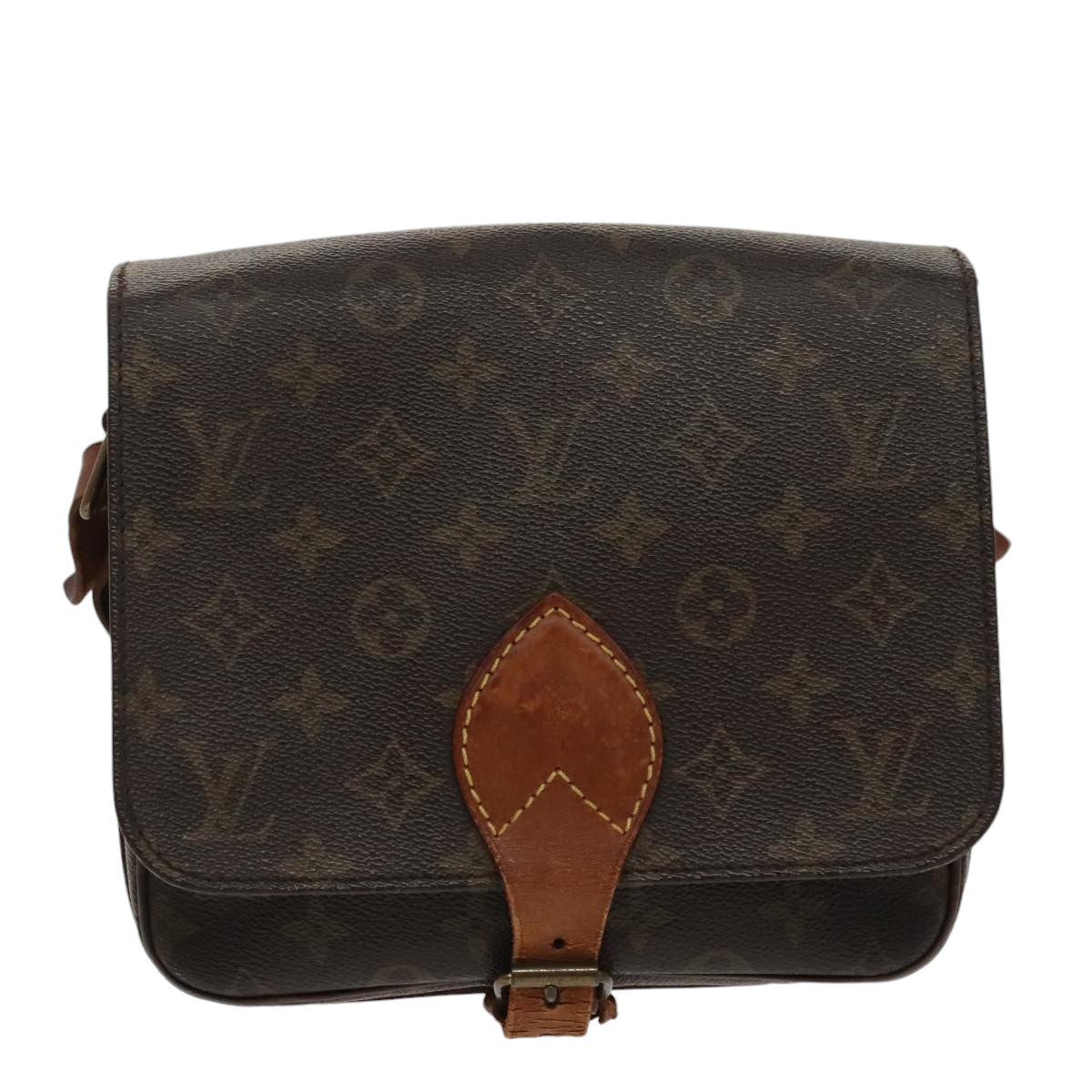 LOUIS VUITTON Monogram Cartouchiere MM Shoulder Bag M51253 LV Auth bs19893