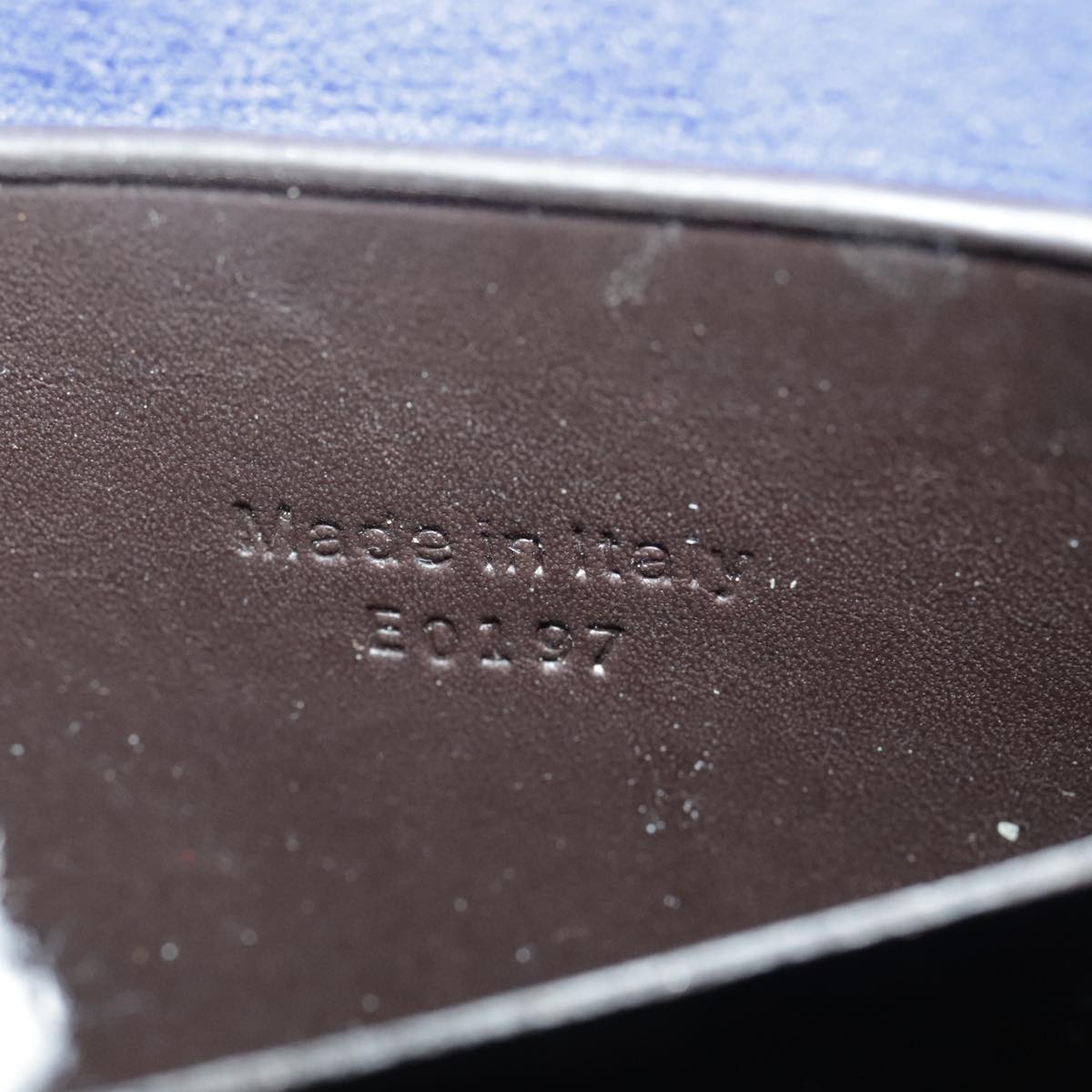 Berluti Calligraphy Clutch Bag Leather Brown Auth bs19901