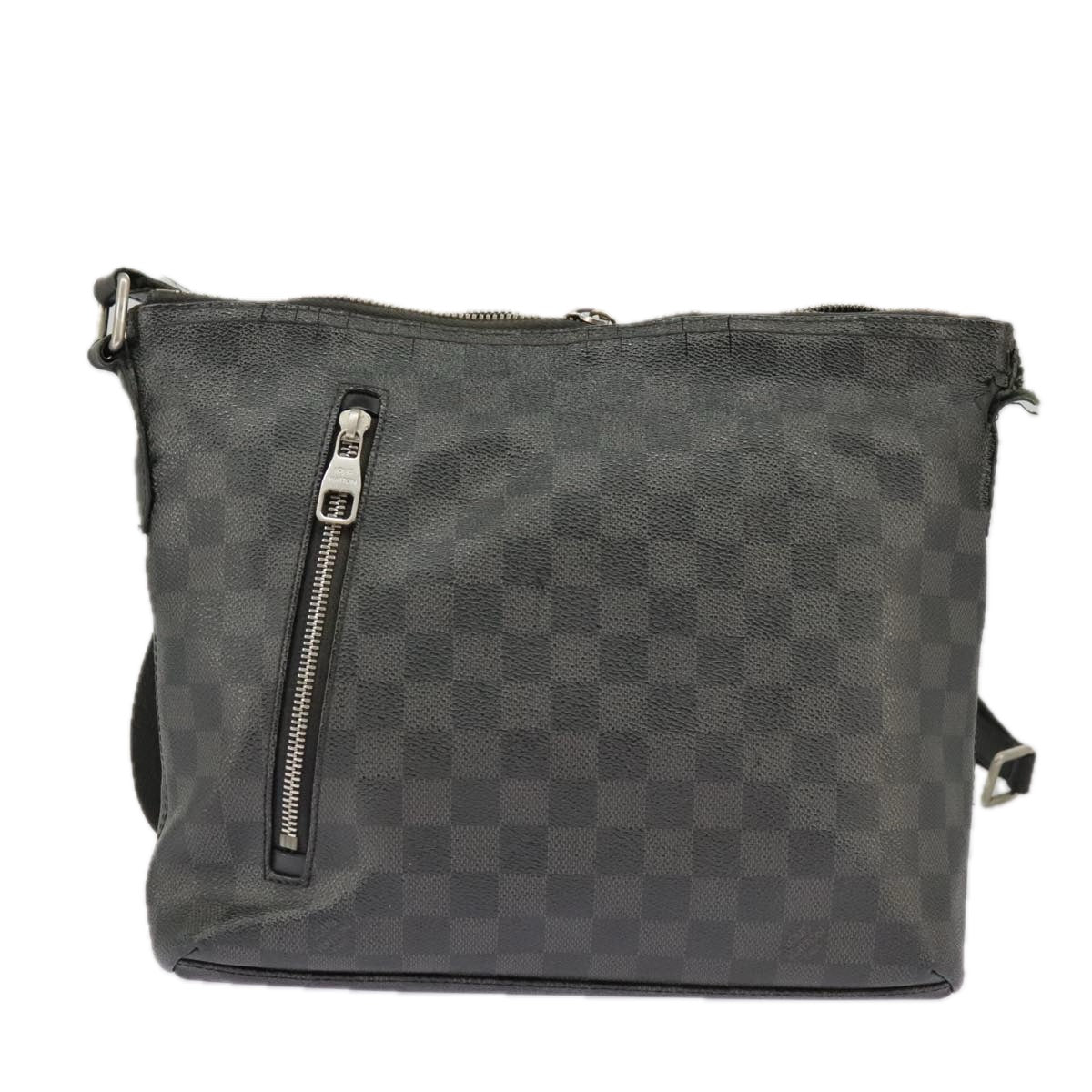 LOUIS VUITTON Damier Graphite Mick PM Shoulder Bag N40003 LV Auth bs19945